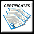 caravan and motorhome certificates and awards button